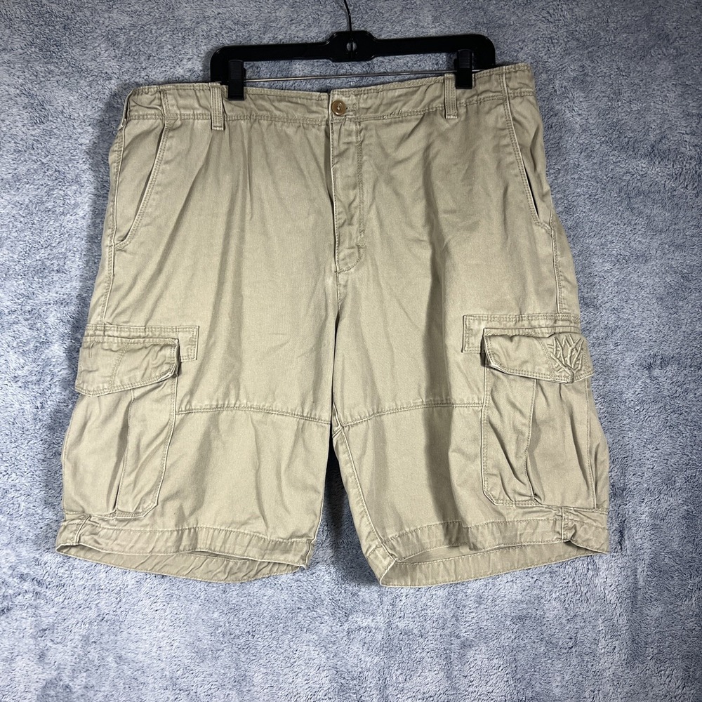 Timberland Men's Tan Hiking Walking Cargo Short Pants‎ 100% Cotton Size 38